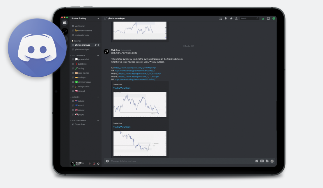 Support et communaute Esprit Trading